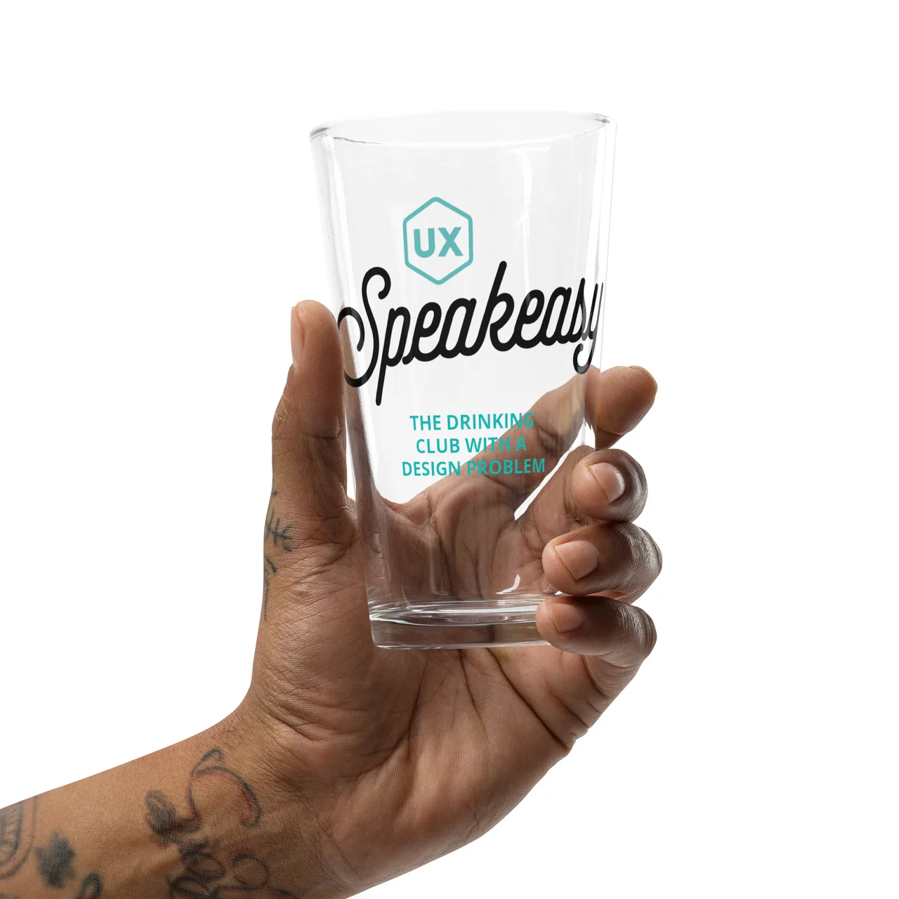 UX Speakeasy pint glass