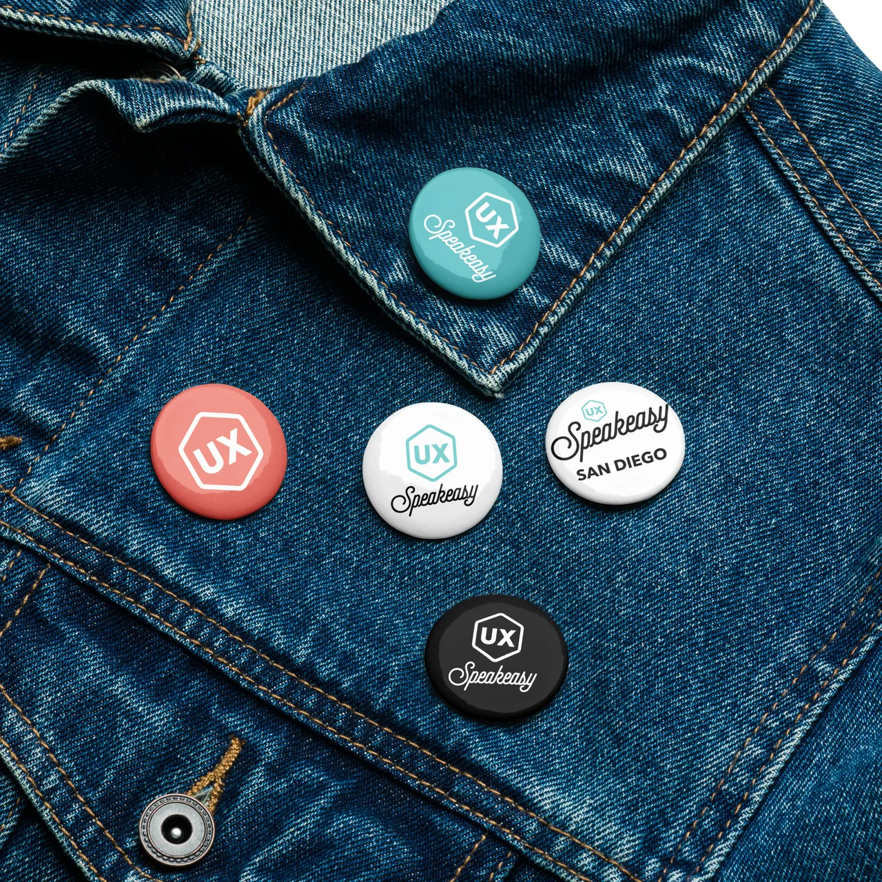 UX Speakeasy pin set